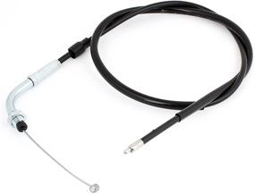 img 2 attached to 🏍️ High-Quality uxcell Motorcycle Spare Parts: Black 37.4" Throttle Cable Wire for Optimal Performance