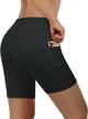 blevonh women high waisted yoga leggings 8" workout pants with pockets logo