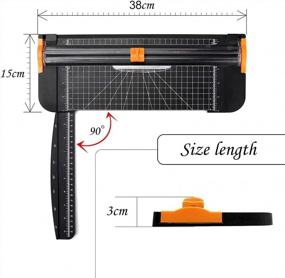 img 3 attached to 📐 A4 Paper Cutter 12 Inch Titanium Paper Trimmer: Efficient Scrapbooking Tool with Auto Security Safeguard, Side Ruler & More for Crafts, Labels, Photos, and Cardstock