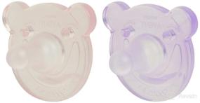 img 4 attached to Philips Avent Soothie Shape - 0-3 Months - Pink/Purple - 2 Pack - SCF194/02: Trusted Baby Pacifiers