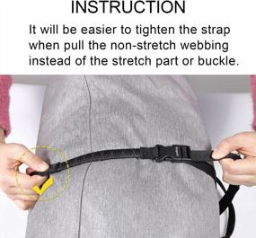 img 1 attached to Ayaport 0.75 Inch X 48 Inch Quick-Release Adjustable Nylon Utility Straps With Buckle - 4 Pack (Black)