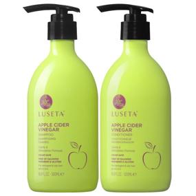 img 4 attached to 🍎 Luseta Vinegar Shampoo Conditioner for Damaged Hair: Repair and Revitalize Your Tresses!