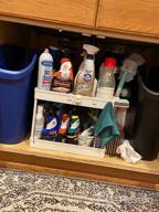 img 1 attached to Maximize Your Storage Space: SOYO 2 Pack Under Sink Organizers For Kitchen And Bathroom - Versatile, Multi-Tier Shelf With Hanging Cups, Hooks, Dividers, And Countertop Caddy In White review by Cody Bowie