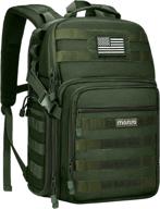 mosiso tactical camera backpack with tripod holder & laptop compartment - ideal for dslr/slr/mirrorless photography, compatible with canon/nikon/sony/dji mavic drone, in army green color logo