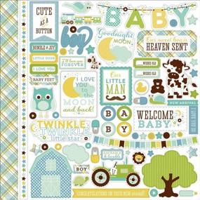 img 1 attached to Echo Park Paper Company Bundle of Joy Boy 2 Collection Kit: Perfect for Baby Boy Themed Scrapbooking and Crafting Projects