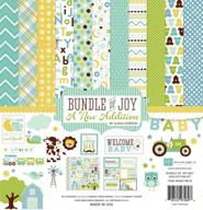 echo park paper company bundle of joy boy 2 collection kit: perfect for baby boy themed scrapbooking and crafting projects logo