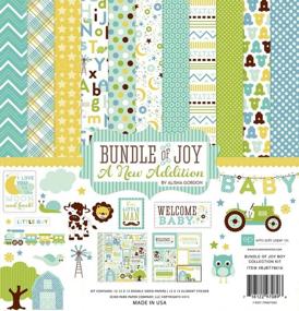 img 3 attached to Echo Park Paper Company Bundle of Joy Boy 2 Collection Kit: Perfect for Baby Boy Themed Scrapbooking and Crafting Projects