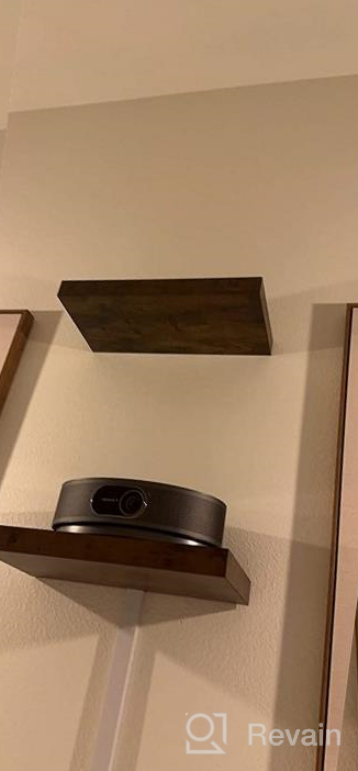 img 1 attached to HOOBRO Floating Shelves, Wall Shelf Set Of 2, 15.7 Inch Hanging Shelf With Invisible Brackets, For Bathroom, Bedroom, Toilet, Kitchen, Office, Living Room Decor, Greige BG40BJ01 review by Bubba Baldwin