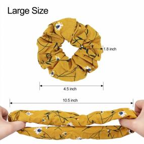 img 3 attached to 20 Pcs Chiffon Hair Scrunchies - 20 Different Colors For Women'S Ponytail Holders | Exacoo