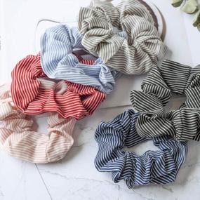 img 2 attached to 20 Pcs Chiffon Hair Scrunchies - 20 Different Colors For Women'S Ponytail Holders | Exacoo
