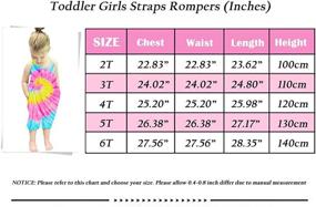 img 2 attached to Nirovien Toddler Rompers Jumpsuits Clothing Girls' Clothing : Jumpsuits & Rompers