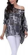 boho chic: floral print batwing sleeve chiffon blouse for women's summer wardrobe логотип