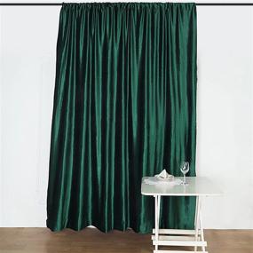 img 3 attached to 8Ft H X 8Ft W Premium Hunter Green Velvet Backdrop Curtain Panel Drape Background For Events By Efavormart