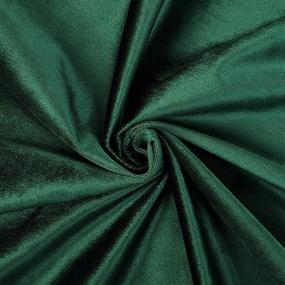 img 2 attached to 8Ft H X 8Ft W Premium Hunter Green Velvet Backdrop Curtain Panel Drape Background For Events By Efavormart