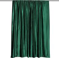8ft h x 8ft w premium hunter green velvet backdrop curtain panel drape background for events by efavormart logo