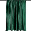 8ft h x 8ft w premium hunter green velvet backdrop curtain panel drape background for events by efavormart logo