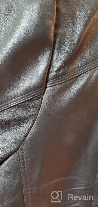 img 1 attached to Clearance Sale: Brown Motorcycle Style Leather Jacket For Men - Blingsoul Black Leather Jacket review by Paul Milonas