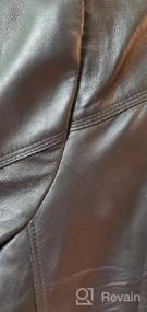 img 5 attached to Распродажа: коричневая кожаная куртка в мотоциклетном стиле для мужчин - Blingsoul Black Leather Jacket