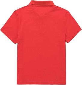 img 1 attached to UNACOO Girls' School Uniforms Short Sleeve Tops, Tees & Blouses