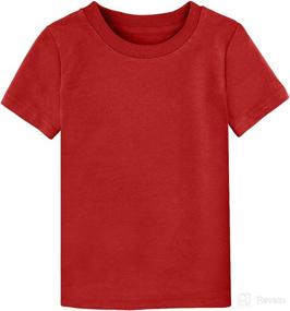 img 4 attached to 👕 Premium Quality A&J DESIGN Baby & Toddler Heavyweight Cotton Short Sleeve T-Shirts: Comfort and Style for Little Ones