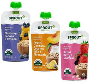 img 4 attached to Sprout Organic Pouches Blueberry Pineapple