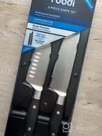 img 1 attached to Ninja K32502 Foodi NeverDull German Stainless Steel Chef Knife & Sharpener Set, Premium Black review by Lucas Salgado