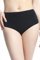 phistic women's upf 50+ bikini swim bottom brief - black plus size, 16 logo