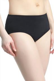 img 3 attached to Phistic Women'S UPF 50+ Bikini Swim Bottom Brief - Black Plus Size, 16