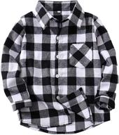 button shirts flannel sleeve t shirt boys' clothing : tops, tees & shirts logo