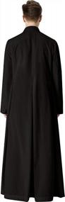 img 3 attached to IvyRobes Unisex Anglican Cassock With Tab Insert Collar: Perfect For Clergy And Pulpit Use