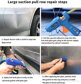 img 3 attached to 🔧 Dent Puller PDR Kit: 2-in-1 Paintless Dent Repair Tool with T-Bar Slide Hammer, 22 Suction Dent Puller PDR Glue Kit, 2 Stainless Steel Grooves, 2 Short Puller Lines, and 2 Long Puller Lines