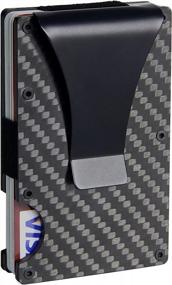 img 4 attached to Sleek Carbon Fiber Minimalist Wallet With RFID Blocking For A Secure And Stylish Touch