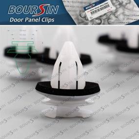 img 1 attached to 🚪 Premium 50Pcs Door Trim Panel Clips for BMW E46 E85 E86 E90 X5 - Genuine 51411973500 A/B/C Column Headlining Clip featuring Seal Ring
