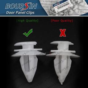 img 3 attached to 🚪 Premium 50Pcs Door Trim Panel Clips for BMW E46 E85 E86 E90 X5 - Genuine 51411973500 A/B/C Column Headlining Clip featuring Seal Ring