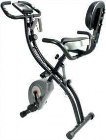 img 4 attached to ATIVAFIT Exercise Bike: Foldable Fitness Indoor Cycling With Resistance Bands - Home Workout!