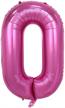 langxun 40inch pink foil number balloons for birthday party supplies and birthday decorations and birthday photo booth props (number 0) logo