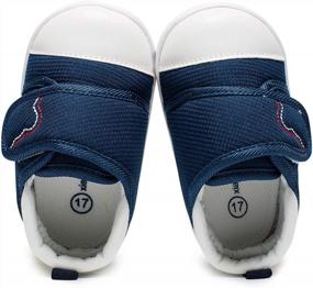 img 1 attached to HLMBB Baby Walking Shoes For Toddler Girls & Boys: Pre Walker With Breathable Mesh, Hard Rubber Outsole - 9-24 Months.