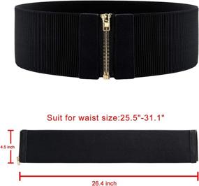 img 1 attached to CHIC DIARY Elastic Stretch Waistband Women's Accessories ~ Belts