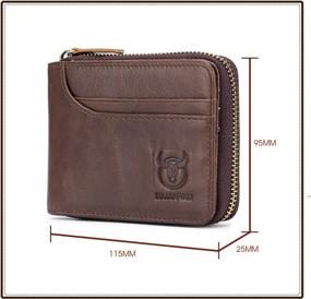 img 3 attached to Retro Cowhide Leather Men'S Wallet With Coin Purse And Card Slots By Tanpell