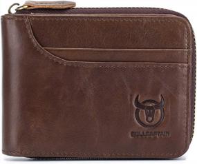 img 4 attached to Retro Cowhide Leather Men'S Wallet With Coin Purse And Card Slots By Tanpell
