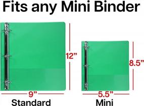 img 2 attached to Samsill 4 Pocket Trading Card Binder Sleeves For Mini Binders, 50 Pack, Double Sided Clear Trading Card Pages And Mini Photo Card Sleeves, Side Loading, Hold 2.5 X 3.5 Inch Cards