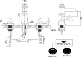 img 3 attached to Oil Rubbed Bronze 8" Two-Handle 3 Holes Bathroom Faucet By Bathfinesse - Waterfall Lavatory Supply Lines & Hose Lead-Free