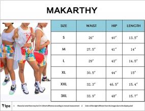 img 1 attached to MAKARTHY Women Casual Drawstring Shorts Summer Beach Lightweight Short Pants