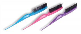 img 1 attached to Cricket Teasing Hair Brush For Volume, Backcombing, Lifting, Styling And Sectioning Hair - Aqua