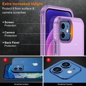 img 1 attached to Ultimate Protection For Your IPhone 12/12 Pro With Temdan Heavy Shockproof Case, 2 Glass Screen Protectors, And Camera Lens Protectors In Stunning Light Purple