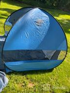 картинка 1 прикреплена к отзыву FRUITEAM 3-4 человека всплывающая пляжная палатка солнцезащитный козырек с защитой от ультрафиолета для кемпинга, активного отдыха и пляжа, синий от Justin Heynoski