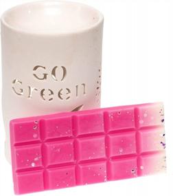 img 1 attached to Cherry Blossom Wax Melts - Hand Poured Snap Bar With Natural Soy Wax For Strong Scented Aromatherapy