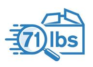 71lbs shipping savings services logo