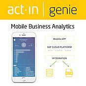 act.in | genie - mobile business analytics логотип