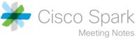 cisco spark meeting notes logo